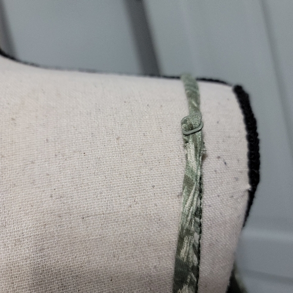 ✨ OLD Navy Sleeveless High Waist Knit Dress Olive Floral size XXL - Picture 6 of 7